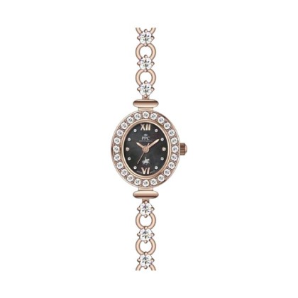 Paris Polo Club PPC-FD12-RG-BK Sparkling Crystal Bezel Bracelet Strap Women Watch  